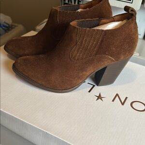 Brown Suede Ankle Boots